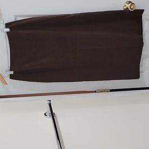 TALBOTS Petites faux suede long skirt